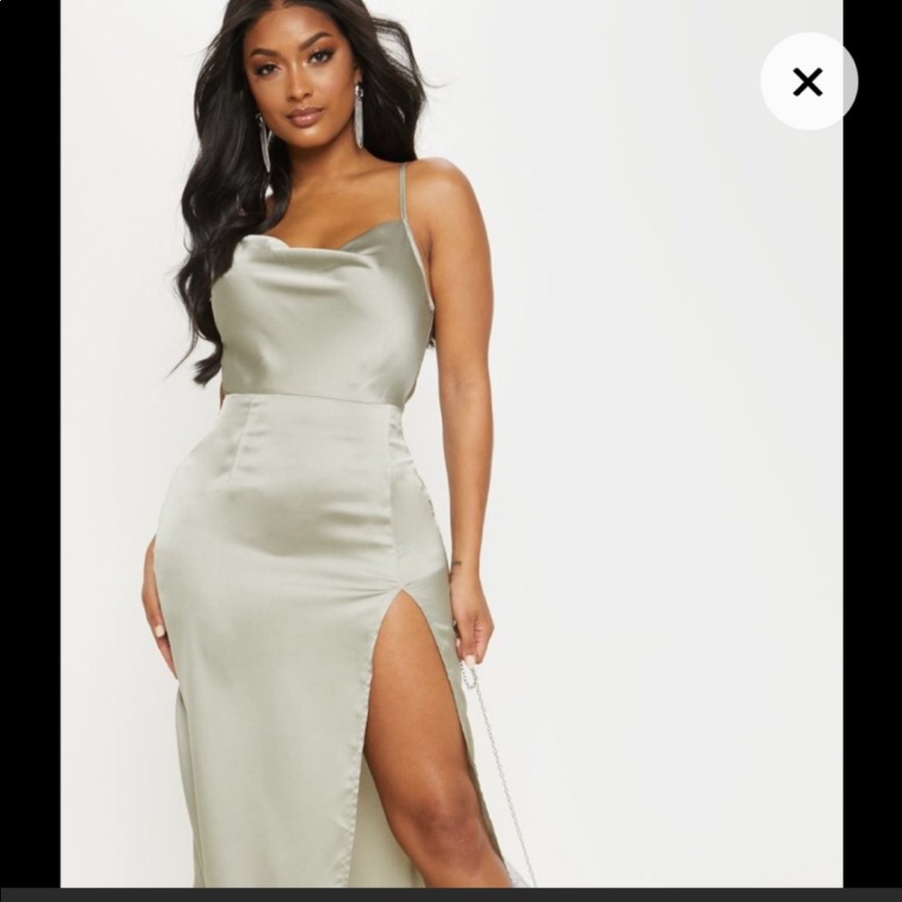 Sage green bridesmaid dress